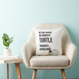 Grappige schildpad liefhebbers citaat kussen