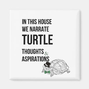 Grappige schildpad liefhebbers citaat magneet