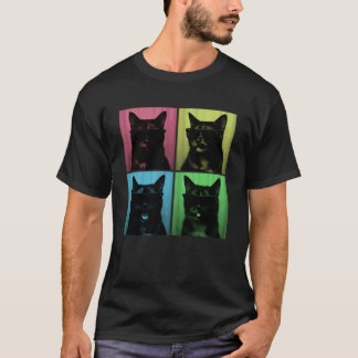 Grappige schildpadkat Liefhebber Mooie Pop Art Fot T-shirt