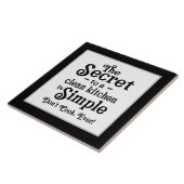 Grappige schone keuken woord kunst tegeltje (Zijkant)