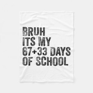 Grappige School Aftelling Student Leraar Klaskamer Fleece Deken