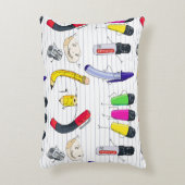 Grappige school levert personages. accent kussen (Voorkant(Verticaal))