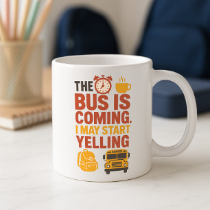 Grappige School Mok; Leuke Ouder Ochtendbus & Schr Koffiemok