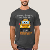 Grappige schoolbus chauffeurs t-shirt (Voorkant)