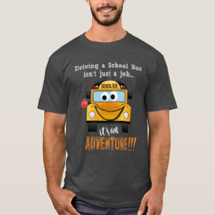 Grappige schoolbus chauffeurs t-shirt