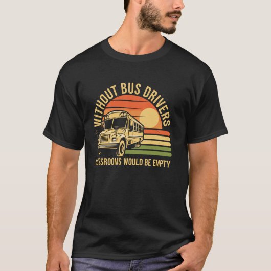 Grappige Schoolbuschauffeur T-shirt (Voorkant)