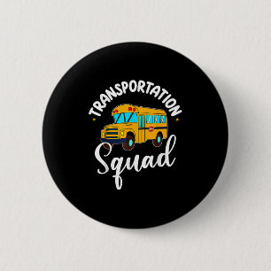 Grappige schoolbuschauffeur terug naar school verv ronde button 5,7 cm