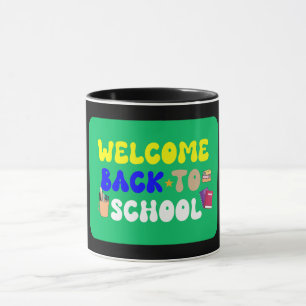 Grappige schoolmok - Masker naar school 2025 Mok