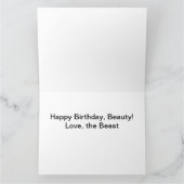 Grappige schoonheid en beest gorilla kaart (Binnen)