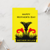 Grappige Schoonmoeder  Kaart (Voorkant / Achterkant in situ)