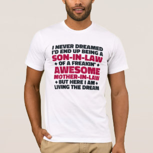 Grappige schoonzoon van schoonmoeder t-shirt