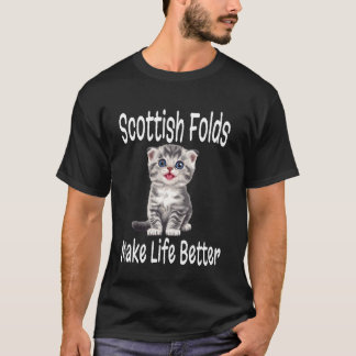 Grappige Schotse plooien maken het leven een beter T-shirt