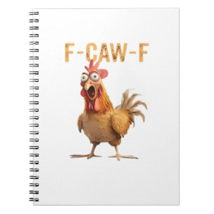 Grappige Schreeuwende Kip F Kraai F Humor Notitieboek