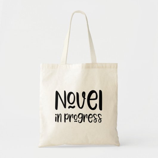 Grappige schrijver Slogan Canvas tas (Voorkant)