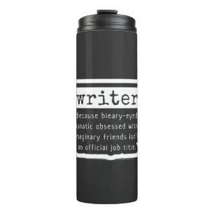 Grappige Schrijverscitaten voor Auteurs, Schrijver Thermosbeker