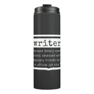 Grappige Schrijverscitaten voor Auteurs, Schrijver Thermosbeker