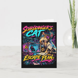 Grappige Schrödingers Kat Ontsnappingsplan Wetensc Kaart