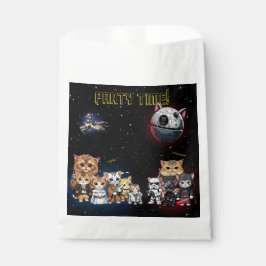 Grappige Science Fiction Kitty Cat Custom Invitati Bedankzakje