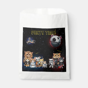 Grappige Science Fiction Kitty Cat Custom Invitati Bedankzakje