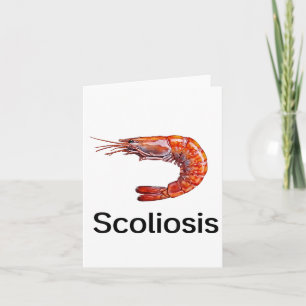 Grappige scoliose garnaal kaart
