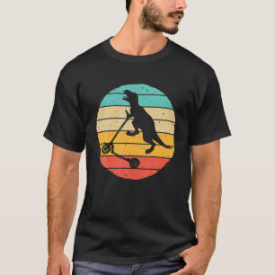 Grappige scooter dinosaurus Rex stunt ontwerpen vo T-shirt