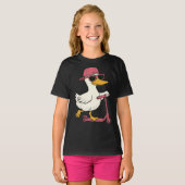 Grappige Scooter Gekke Gans T-shirt (Voorkant volledig)