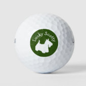 Grappige Scottie Terrier Scotty Dog Golfballen (Voorkant)