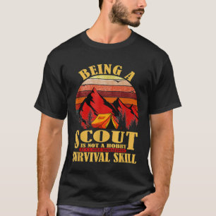 Grappige Scout Hobby Apocalyptische Survival Skill T-shirt
