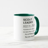 Grappige Scoutleider Definitie Mok (Voorkant rechts)