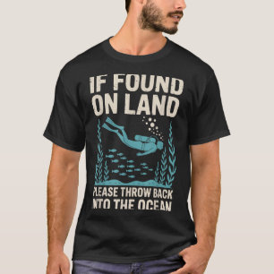 Grappige scuba-duik-kunst voor mannen vrouwen scub t-shirt