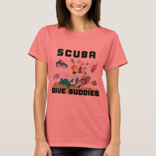 Grappige SCUBA-duikbuddy vrouwen T-shirt