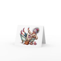 Grappige Senior Lady