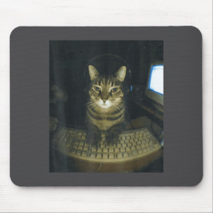 Grappige Serieuze Gamer Kattenliefhebbers De Kater Muismat