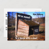 Grappige shack verplaatst briefkaart (Voorkant / Achterkant)