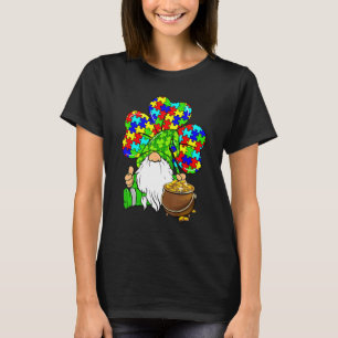 Grappige Shamrock Kabouter Autisme Steun Gelukkig T-shirt