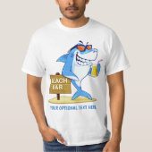 Grappige Shark aangepaste tekst kleding T-shirt (Voorkant)