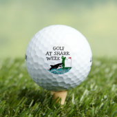 Grappige Shark Week Golfballen (Insitu Shirt)