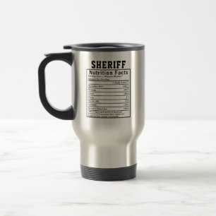 Grappige Sheriff Voedingsfeiten Officier Cadeau Reisbeker