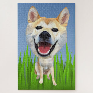 Grappige Shiba Inu 1014 stukjes moeilijke puzzel