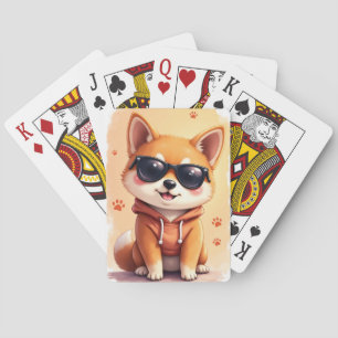 Grappige Shiba Inu Kawaii Hond Pokerkaarten