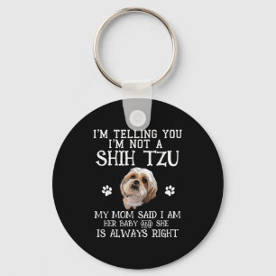 Grappige Shih Tzu Shihtzu Cadeau Moeder Mama Baby Sleutelhanger