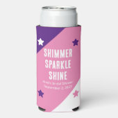 Grappige "Shimmer Sparkle Shine" bruiloft gunsten (Seltzer Achterkant)