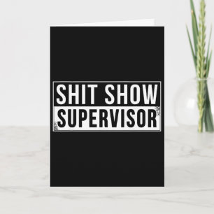 Grappige show supervisor ouders baas manager leraa kaart