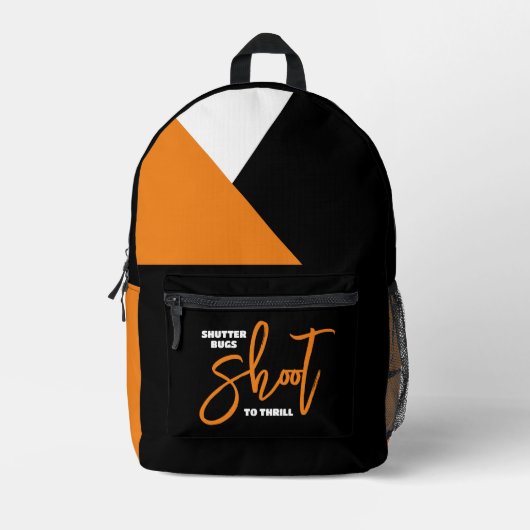 Grappige Shutterbugs Shoot to Thrill Bedrukte Rugzak (Voorkant)