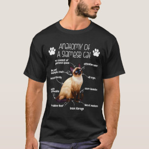 Grappige Siamese Kat Liefhebber Anatomie Van Een S T-shirt