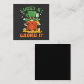 Grappige Sint-Patrick gelukkig en ik weet het Iers Informatiekaartje (Voorkant / Achterkant)