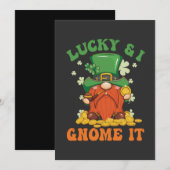 Grappige Sint-Patrick Lucky En Ik Gnome Het Iers  Kaart (Voorkant / Achterkant)