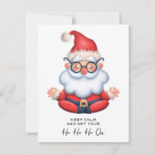 Grappige Sinterklaas Blijf kalm & Get Your Ho HO a Feestdagenkaart (Voorkant)