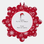 Grappige Sinterklaas Blijf kalm & Get Your Ho HO a Ornament Kaart (Achterkant)