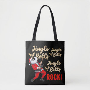 Grappige Sinterklaas Jingle Bell Rock Kerstmis Draagtas